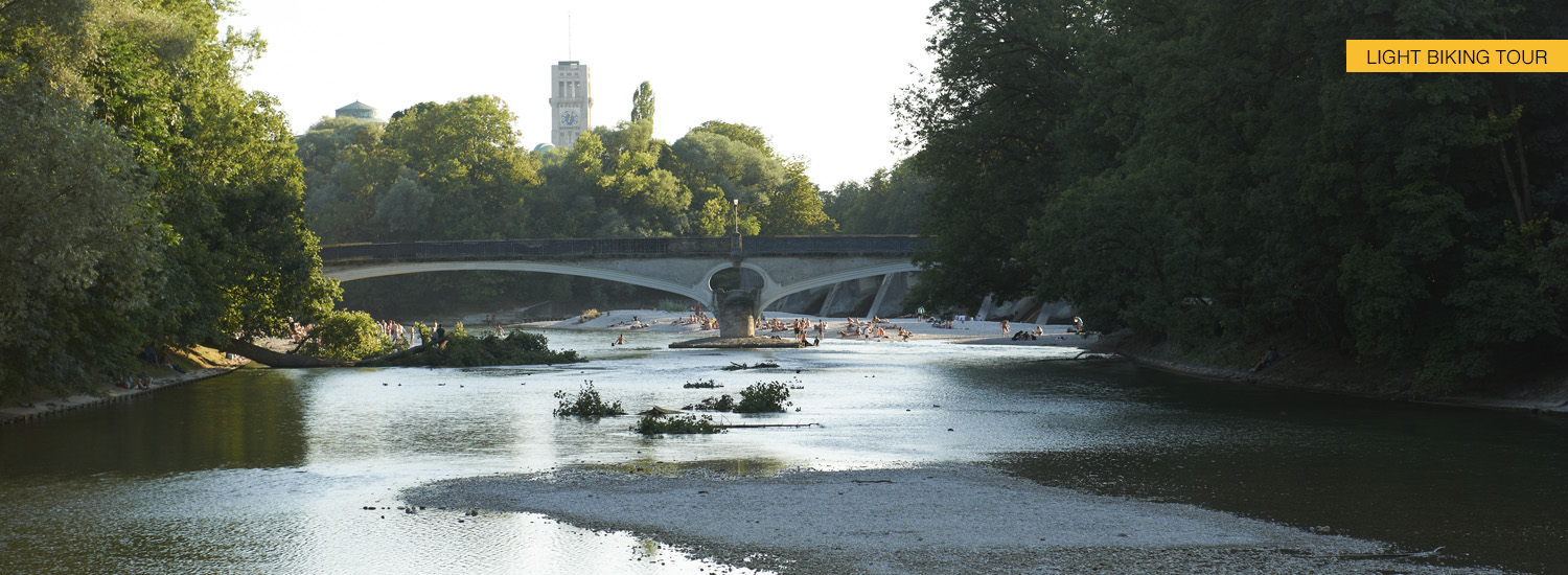 River Isar seen on our bike tour
