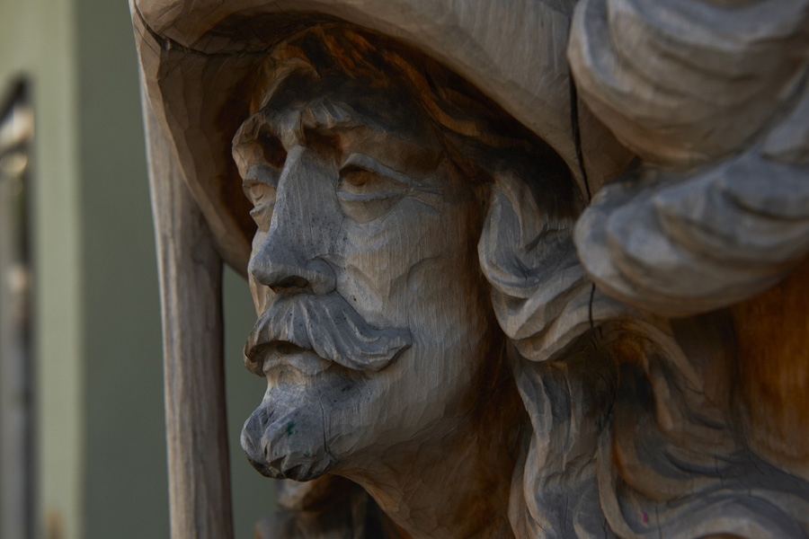 A woodcarving in Oberammergau